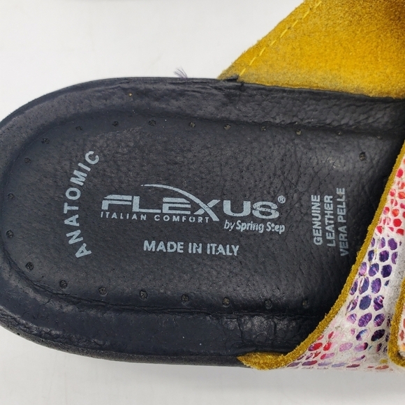Flexus by Spring Step Shoes Women 8 EU 39 Kina Slide Sandal Multi Color - Picture 4 of 9